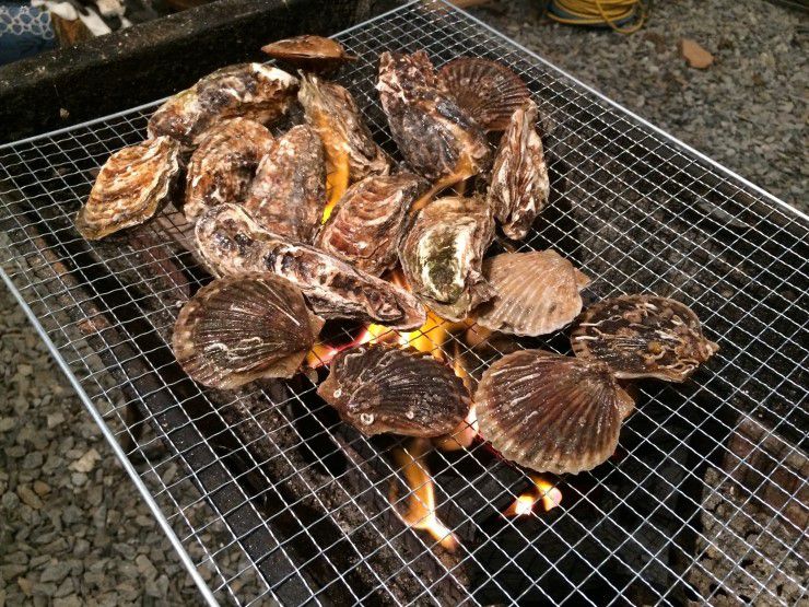 석화, 조개, 장어 구어먹는 날